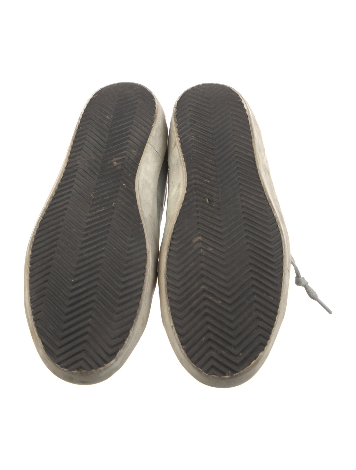 Golden Goose Leather Colorblock Pattern Sneakers