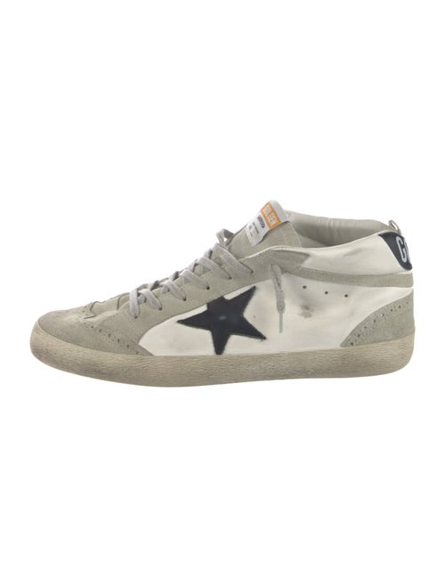 Golden Goose Leather Colorblock Pattern Sneakers