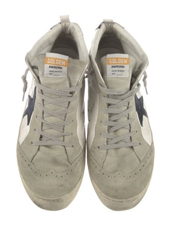 Golden Goose Leather Colorblock Pattern Sneakers