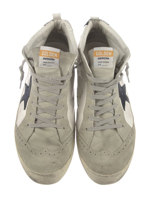 Golden Goose Leather Colorblock Pattern Sneakers