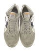 Golden Goose Leather Colorblock Pattern Sneakers
