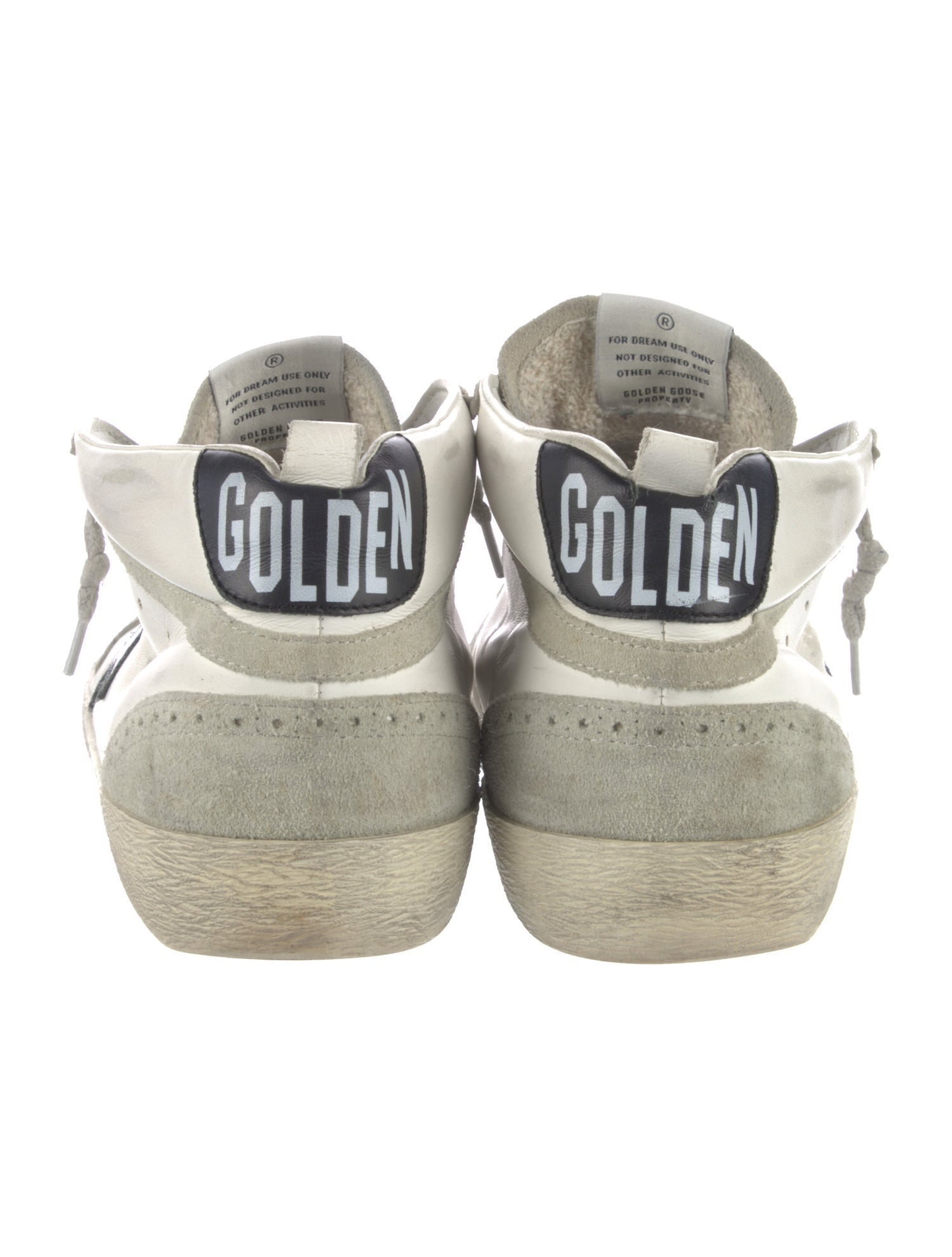 Golden Goose Leather Colorblock Pattern Sneakers