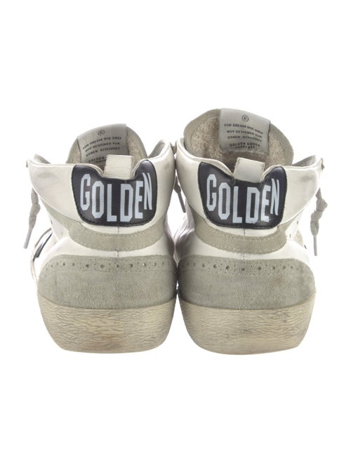 Golden Goose Leather Colorblock Pattern Sneakers