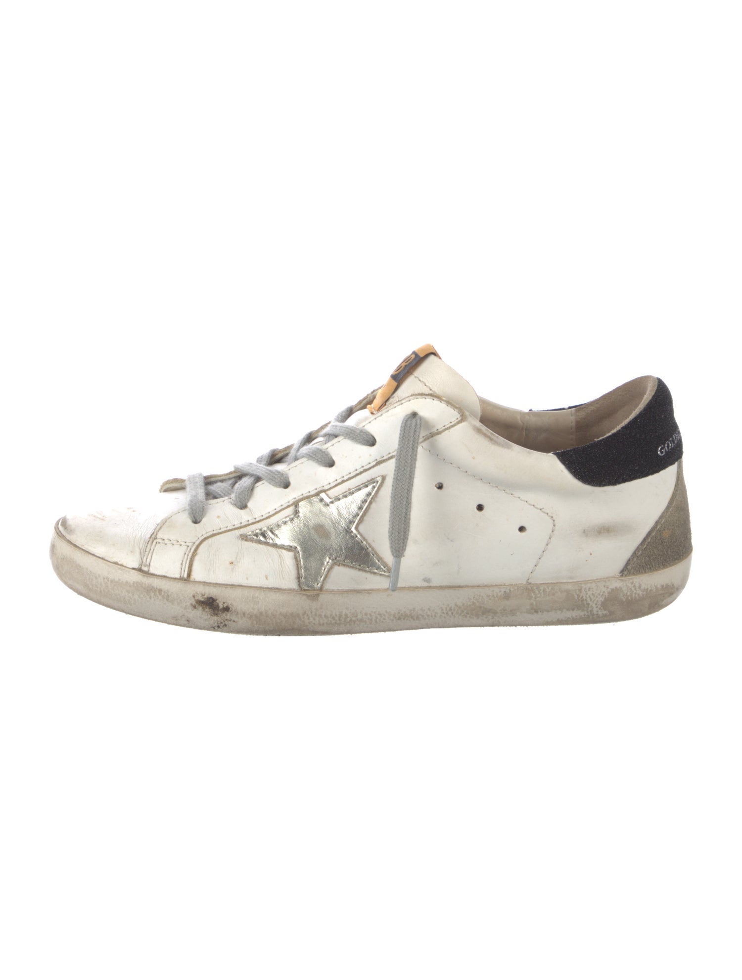 Golden Goose Leather Printed Sneakers