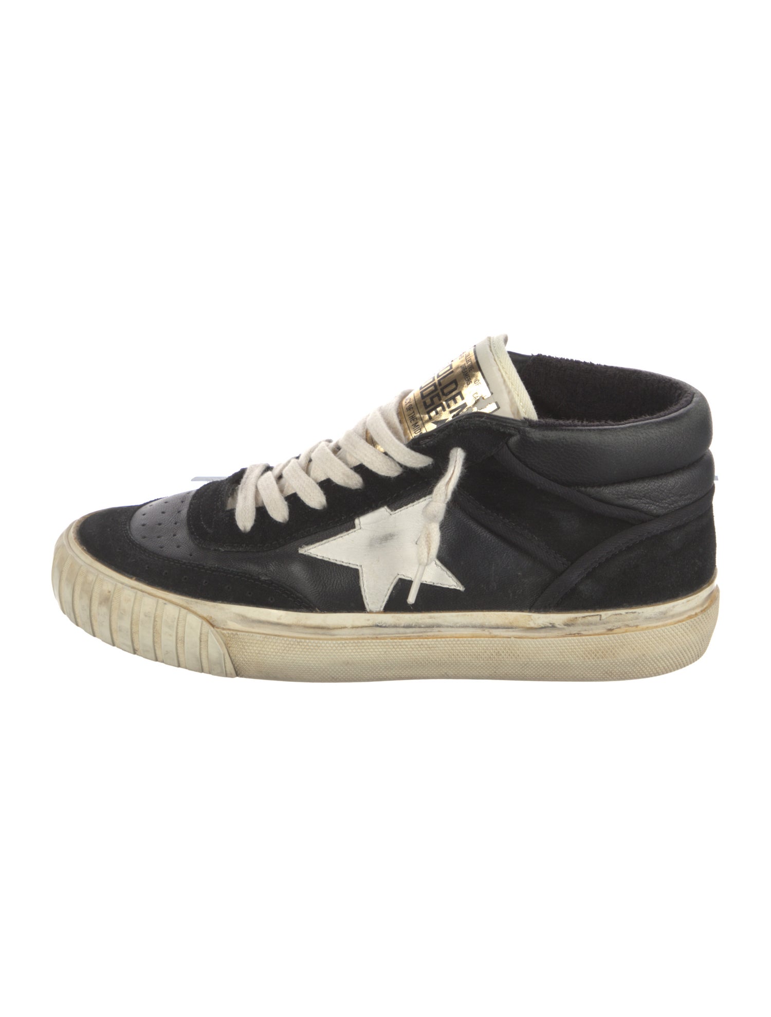 Golden Goose Leather Distressed Accents Sneakers