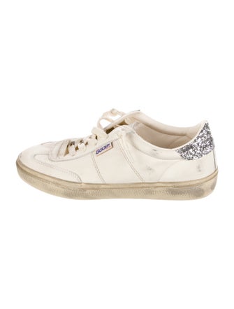 Golden Goose Leather Distressed Accents Sneakers
