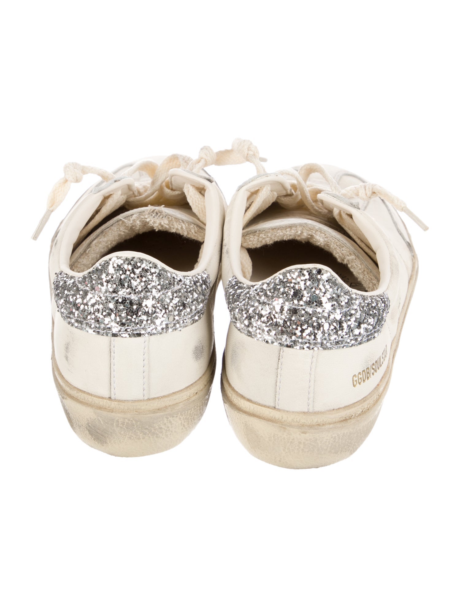 Golden Goose Leather Distressed Accents Sneakers