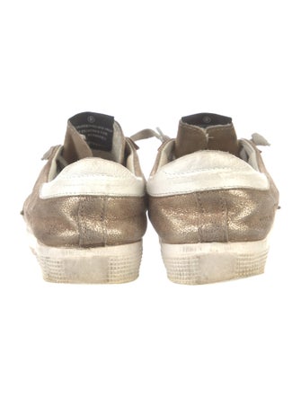 Golden Goose Leather Leather Trim Embellishment Sneakers