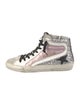 Golden Goose Leather Printed Sneakers