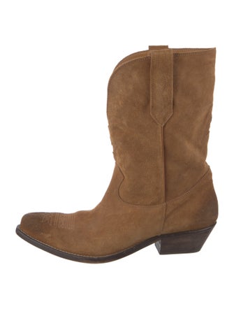 Golden Goose Suede Western Boots