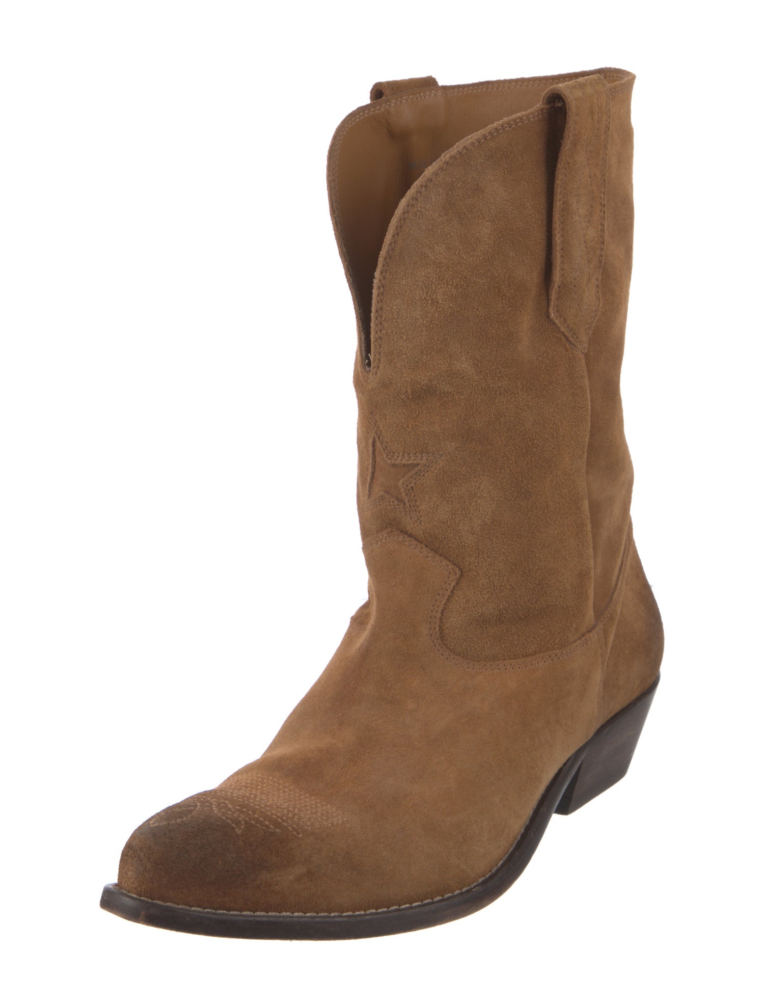 Golden Goose Suede Western Boots