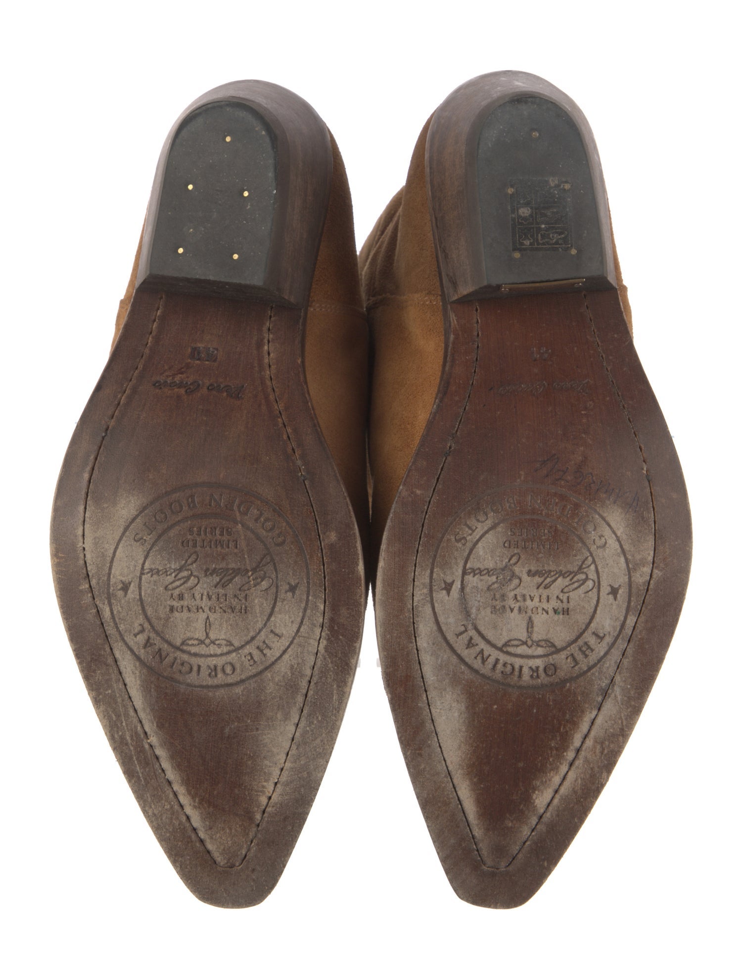 Golden Goose Suede Western Boots