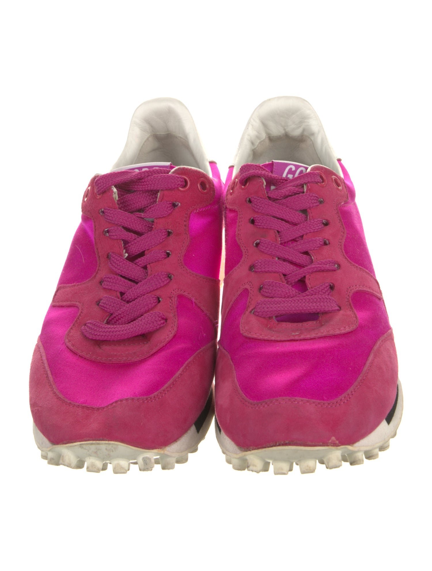 Golden Goose Nylon Colorblock Pattern Sneakers