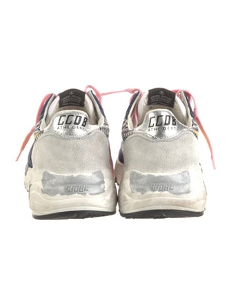 Golden Goose Suede Colorblock Pattern Sneakers