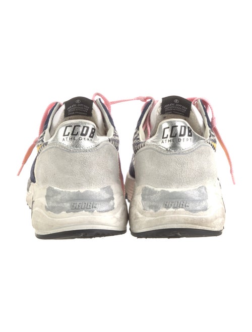 Golden Goose Suede Colorblock Pattern Sneakers