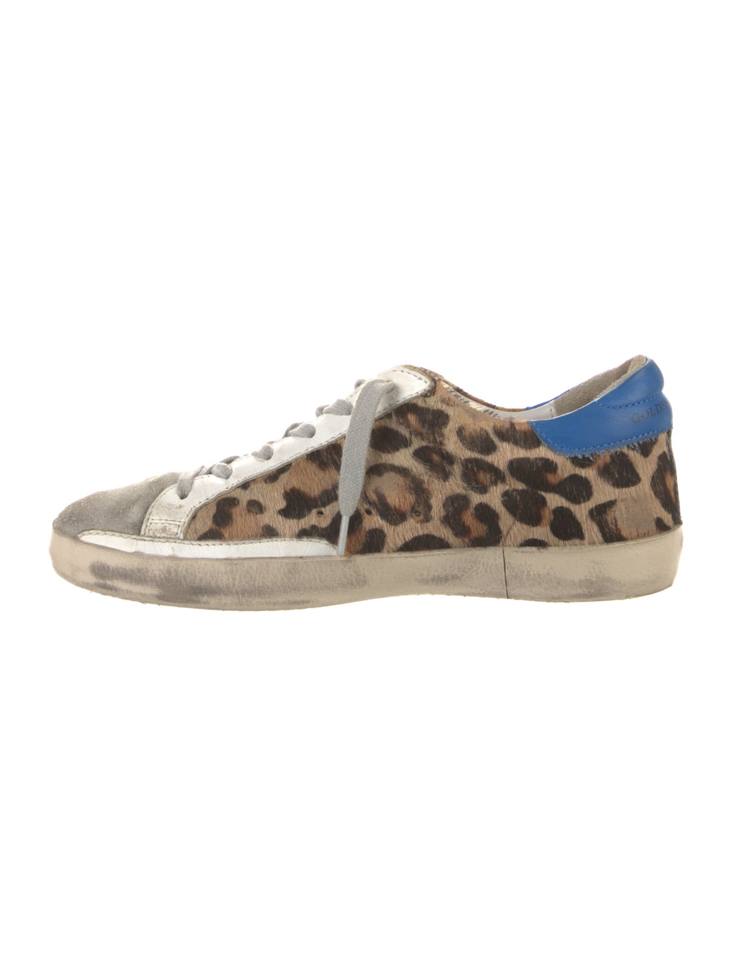 Golden Goose Ponyhair Animal Print Sneakers