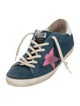 Golden Goose Suede Colorblock Pattern Sneakers