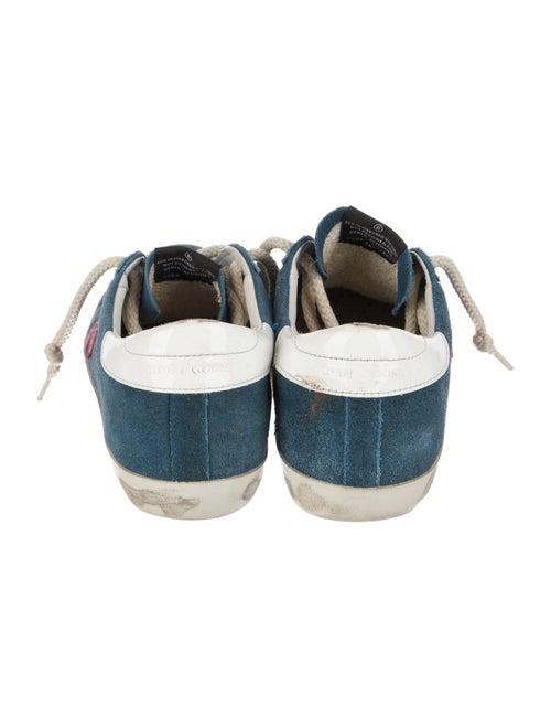 Golden Goose Suede Colorblock Pattern Sneakers