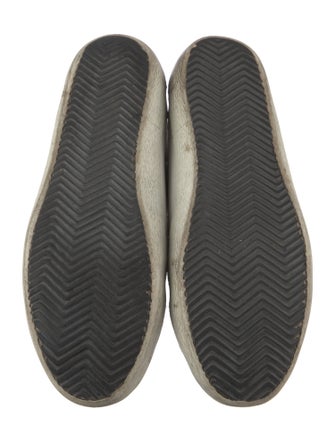 Golden Goose Leather Printed Sneakers