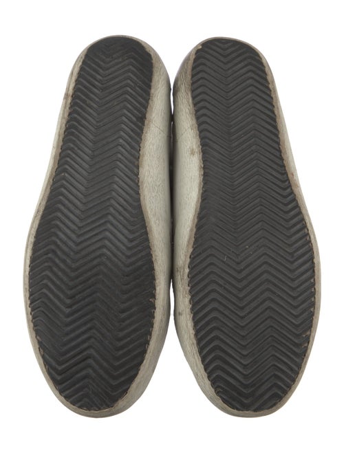 Golden Goose Leather Printed Sneakers
