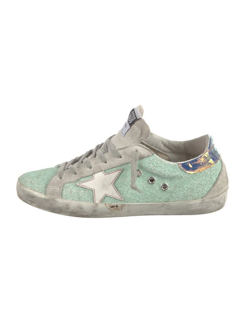 Golden Goose Glitter Colorblock Pattern Sneakers