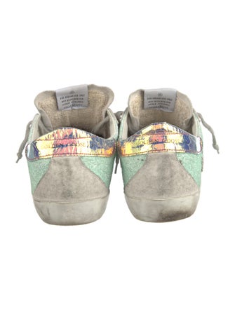 Golden Goose Glitter Colorblock Pattern Sneakers