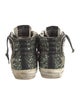 Golden Goose Leather Colorblock Pattern Sneakers
