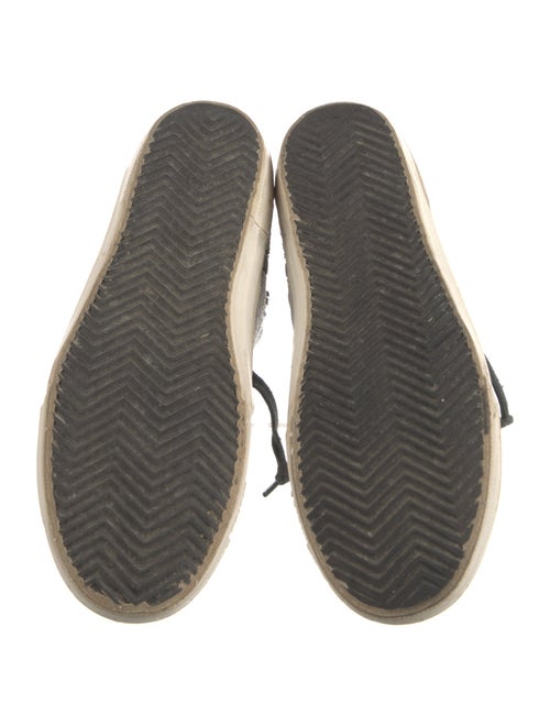 Golden Goose Leather Colorblock Pattern Sneakers