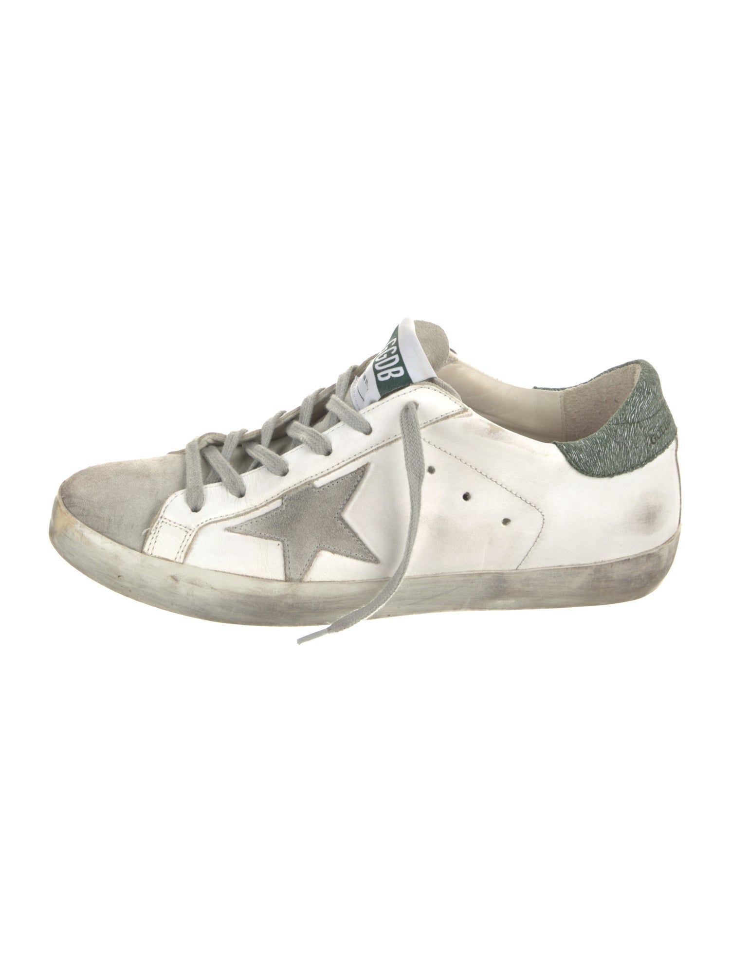 Golden Goose Leather Printed Sneakers