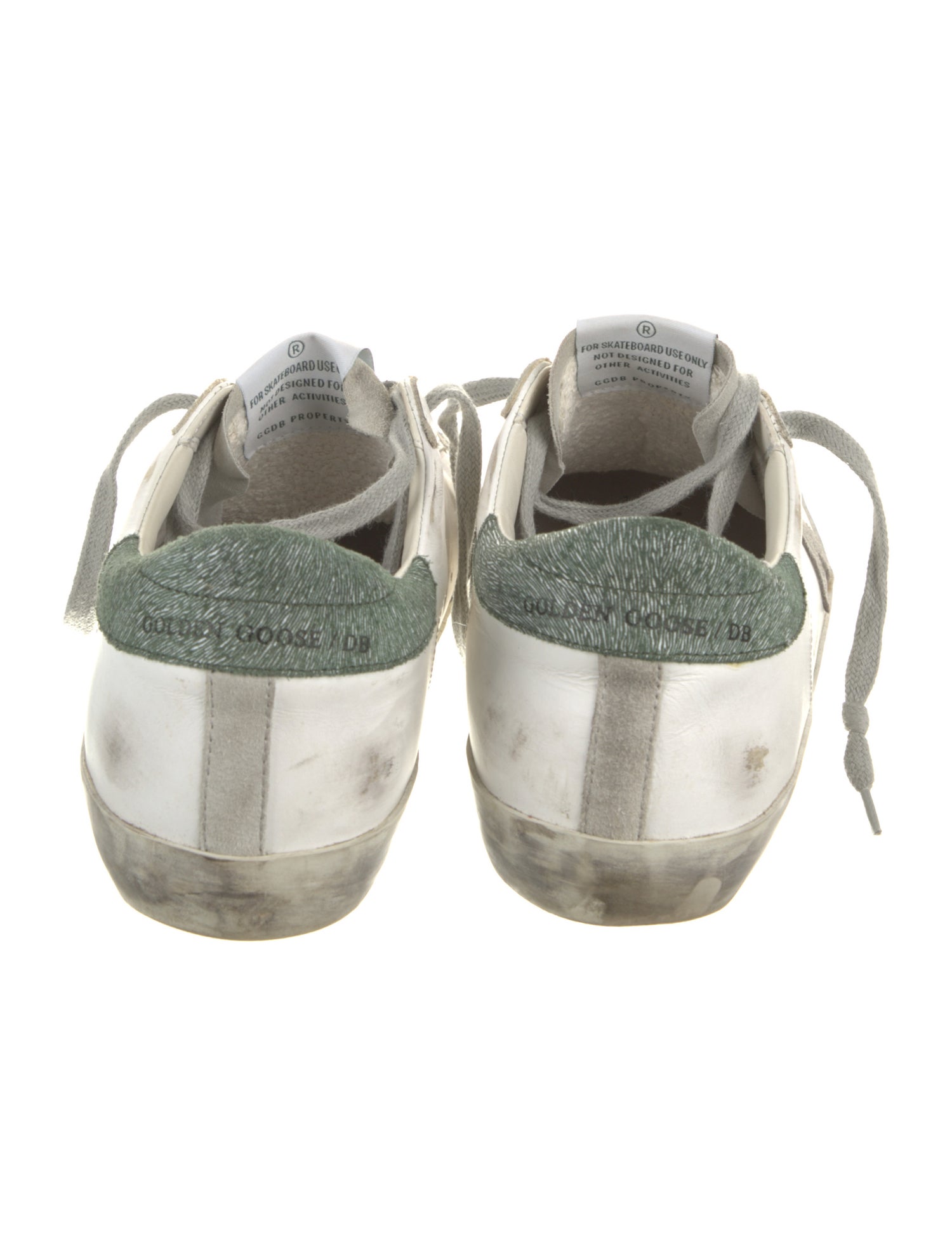 Golden Goose Leather Printed Sneakers