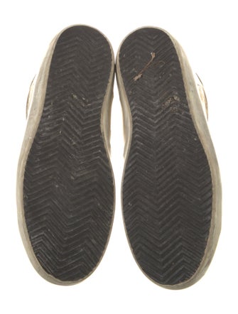 Golden Goose Leather Lasercut Accents Sneakers