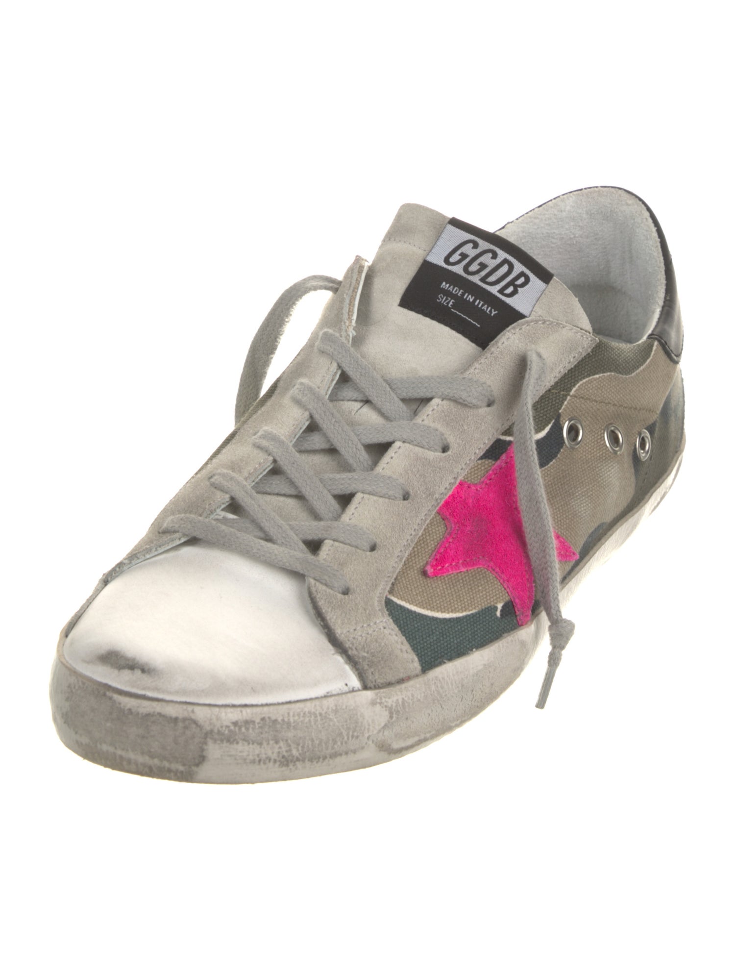 Golden Goose Canvas Printed Sneakers