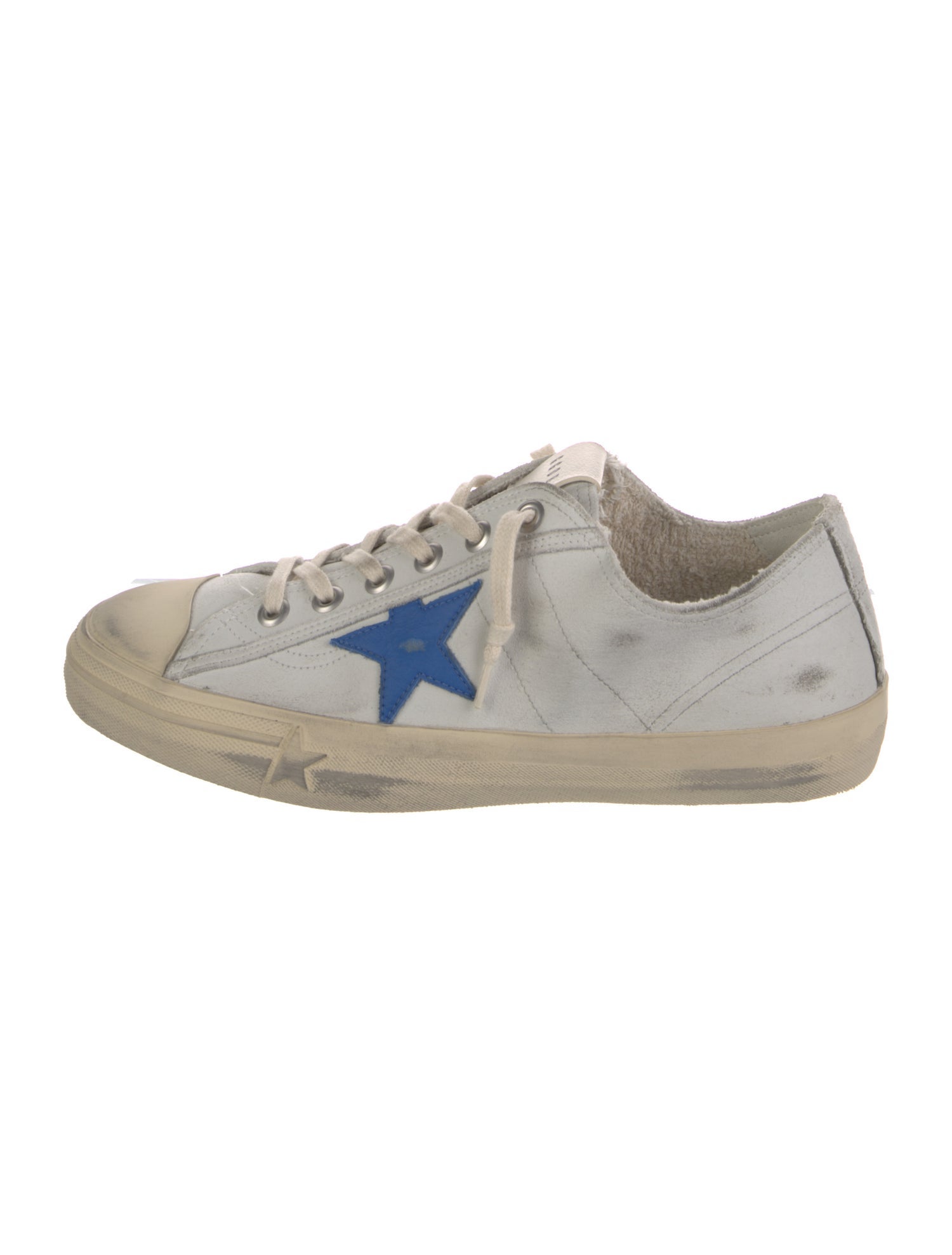 Golden Goose Leather Graphic Print Sneakers