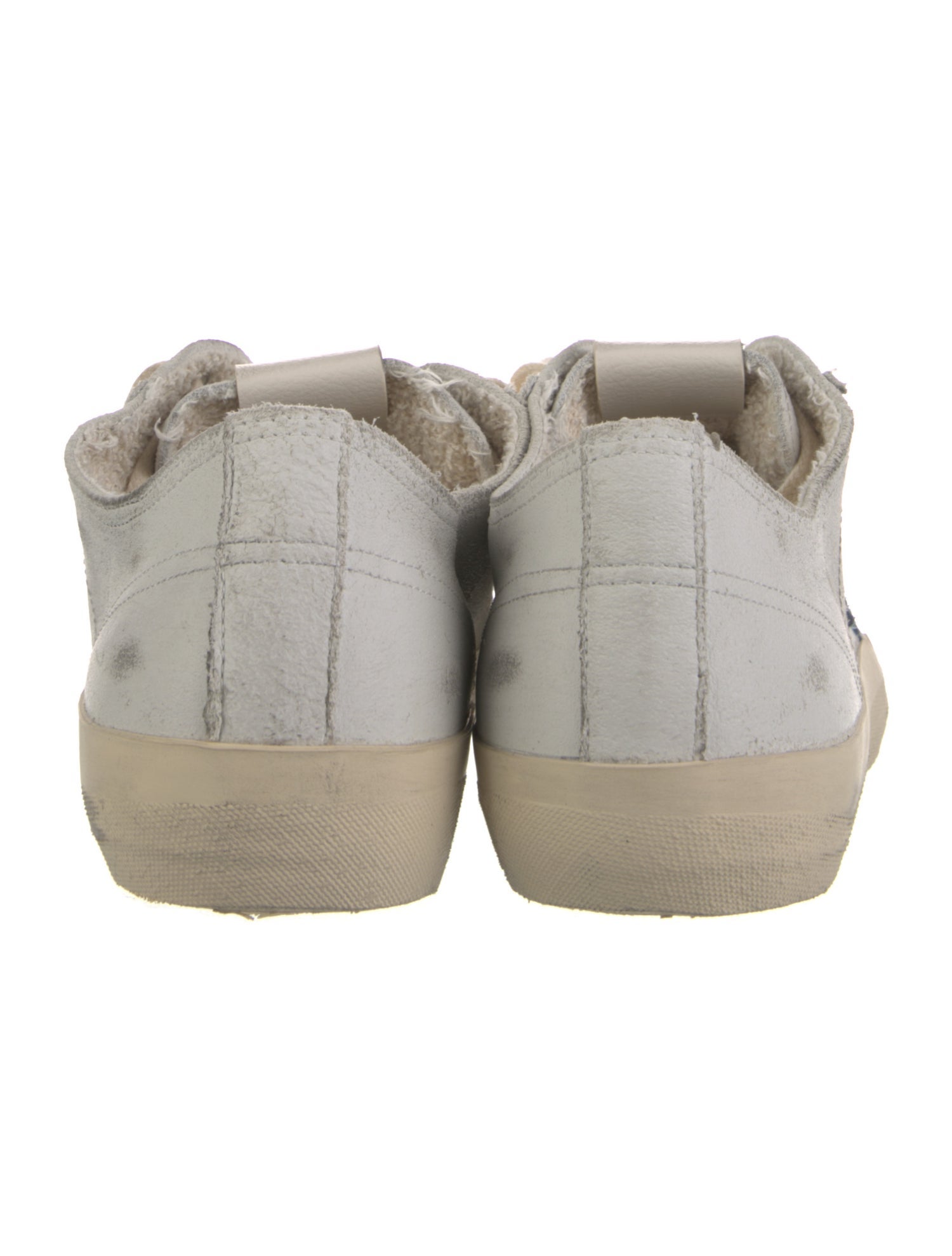 Golden Goose Leather Graphic Print Sneakers