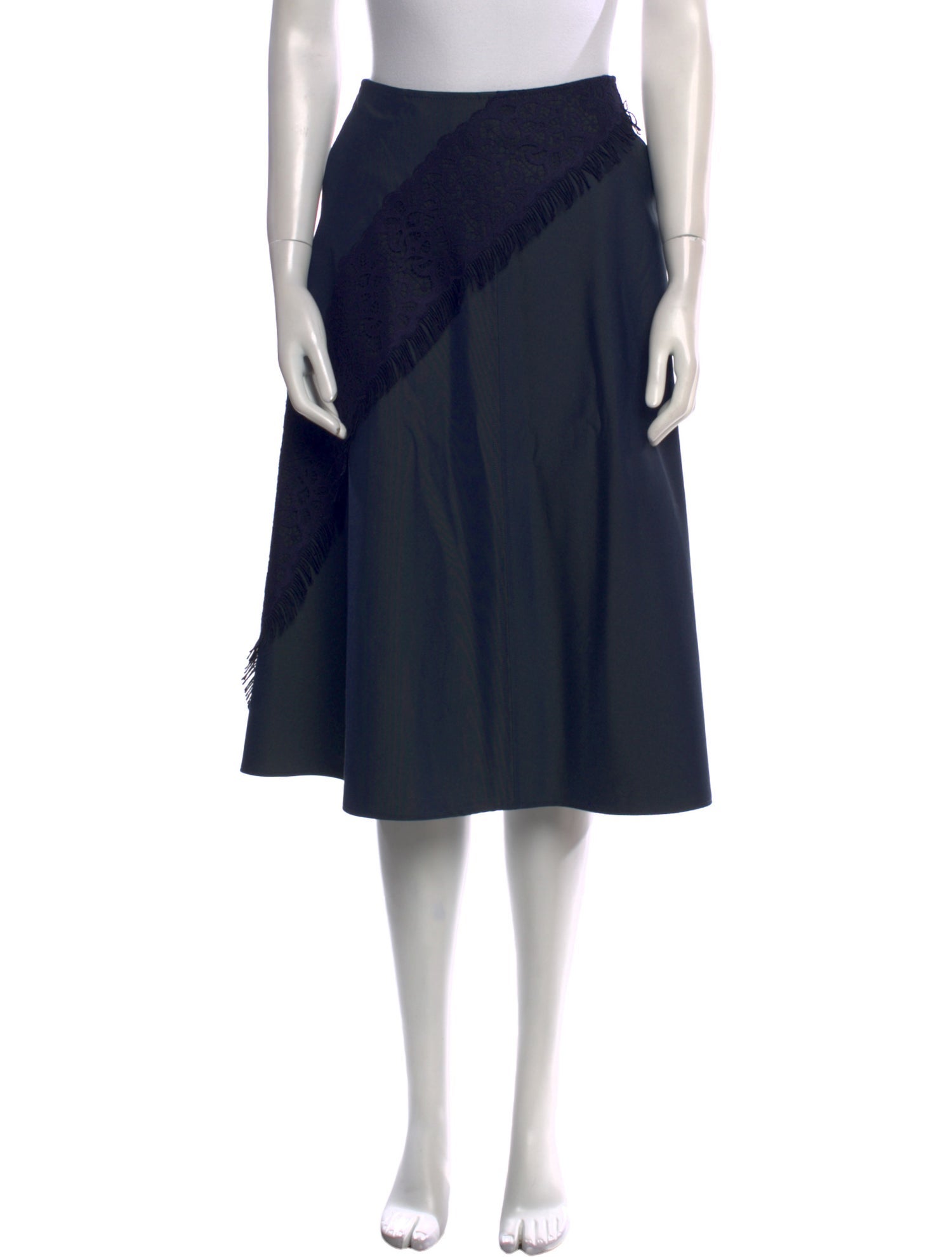 Golden Goose Lace Trim Embellishment Knee-Length Skirt