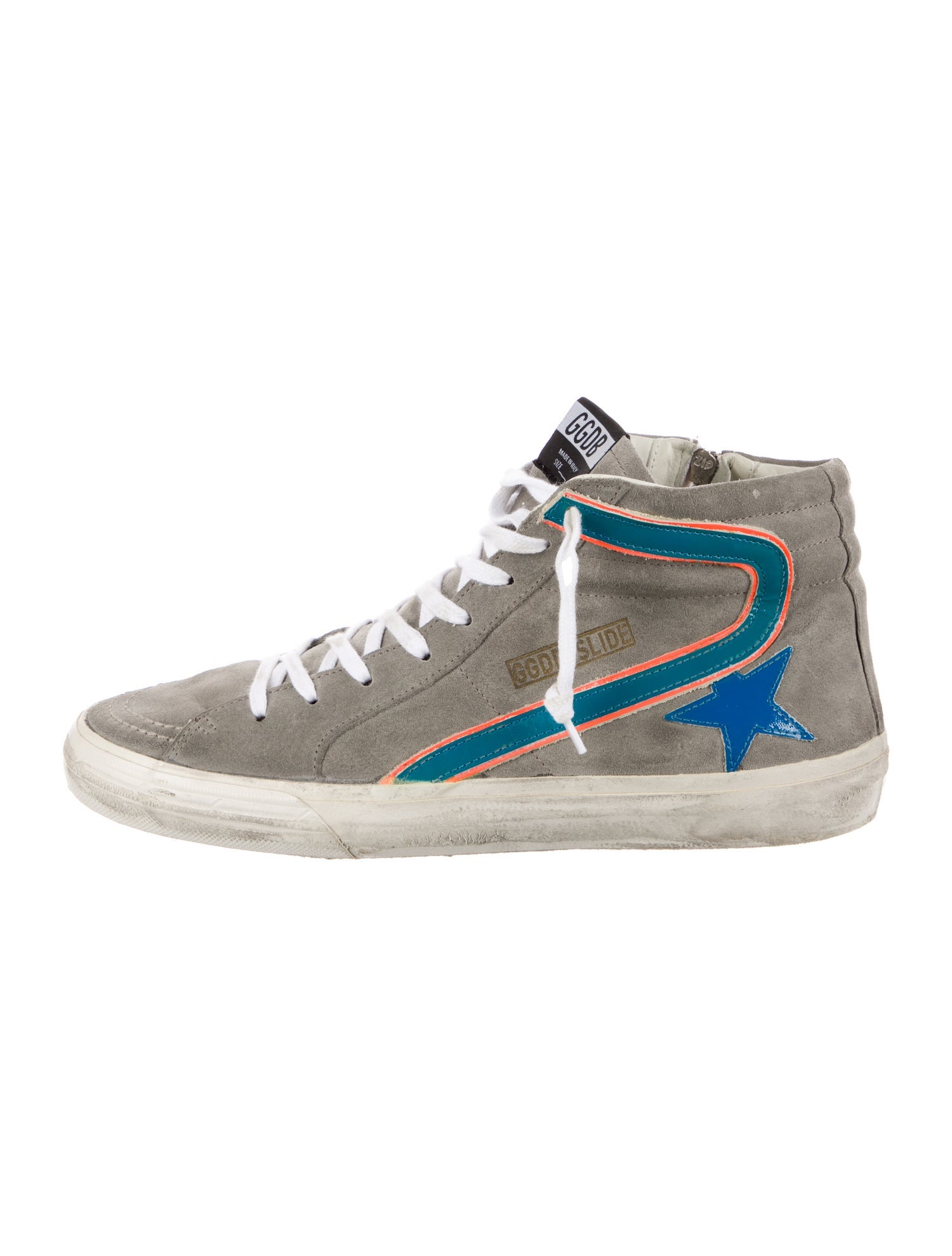 Golden Goose Suede Printed Sneakers
