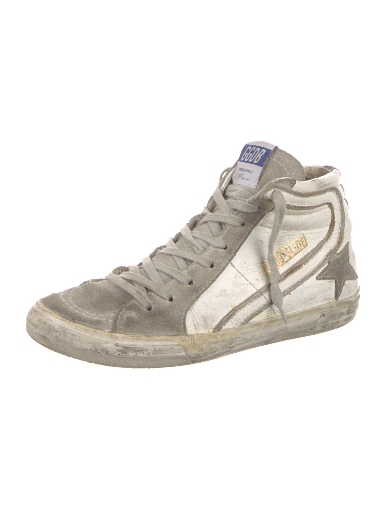 Golden Goose Leather Printed Sneakers