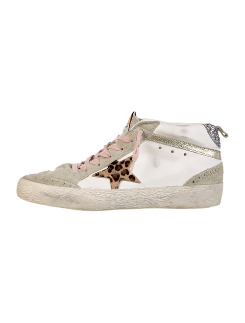 Golden Goose Suede Animal Print Sneakers