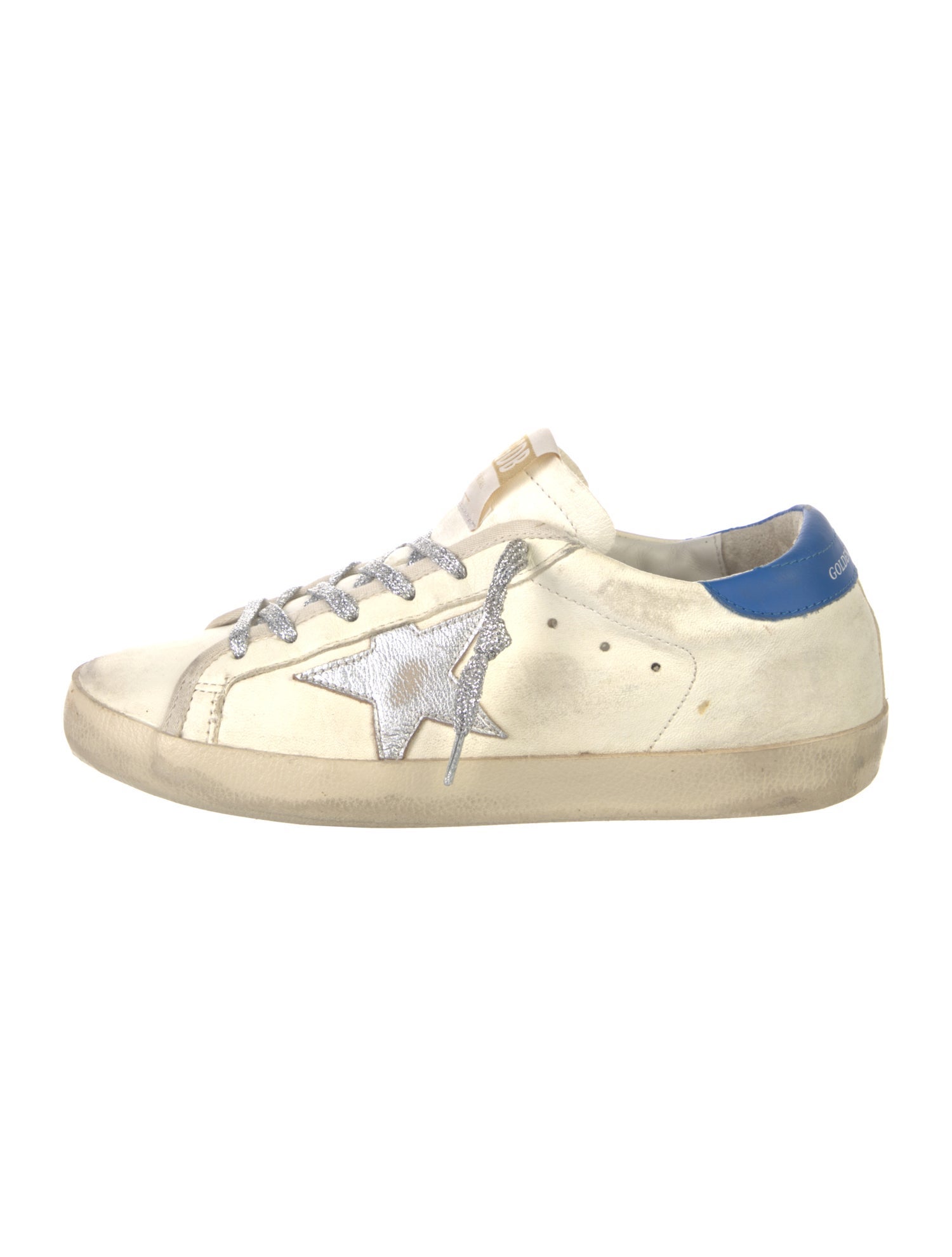Golden Goose Leather Printed Sneakers