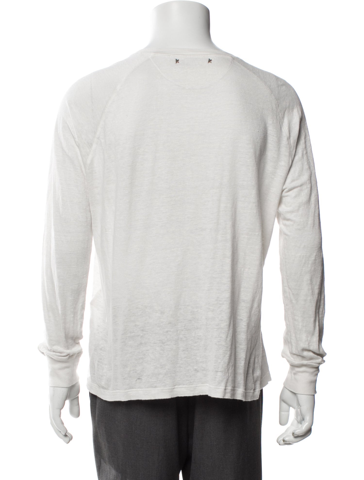 Golden Goose Linen Scoop Neck Henley