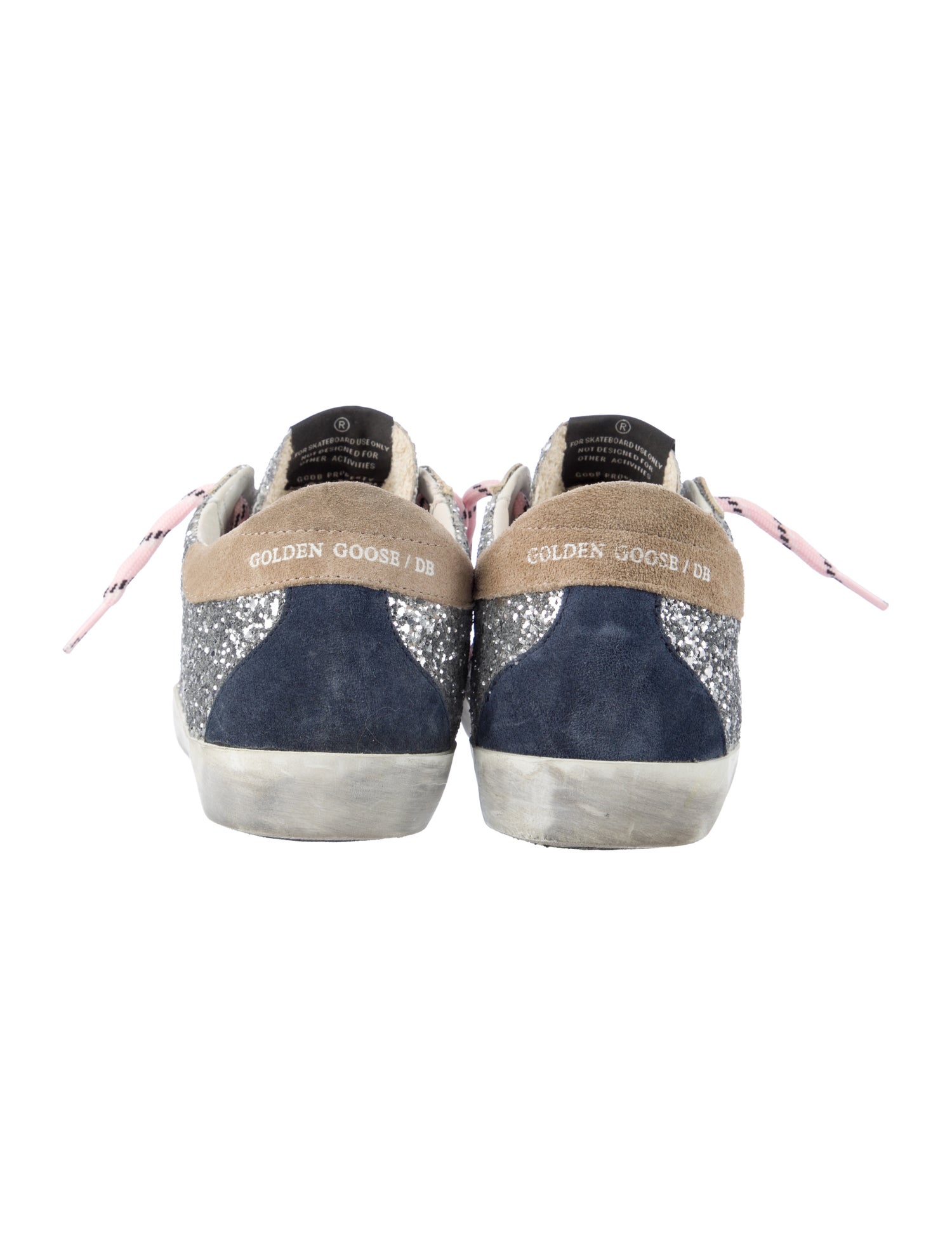 Golden Goose Glitter Distressed Accents Sneakers