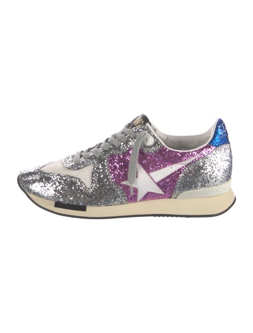 Golden Goose Glitter Colorblock Pattern Sneakers