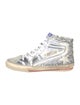 Golden Goose Leather Printed Sneakers