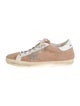 Golden Goose Suede Colorblock Pattern Sneakers