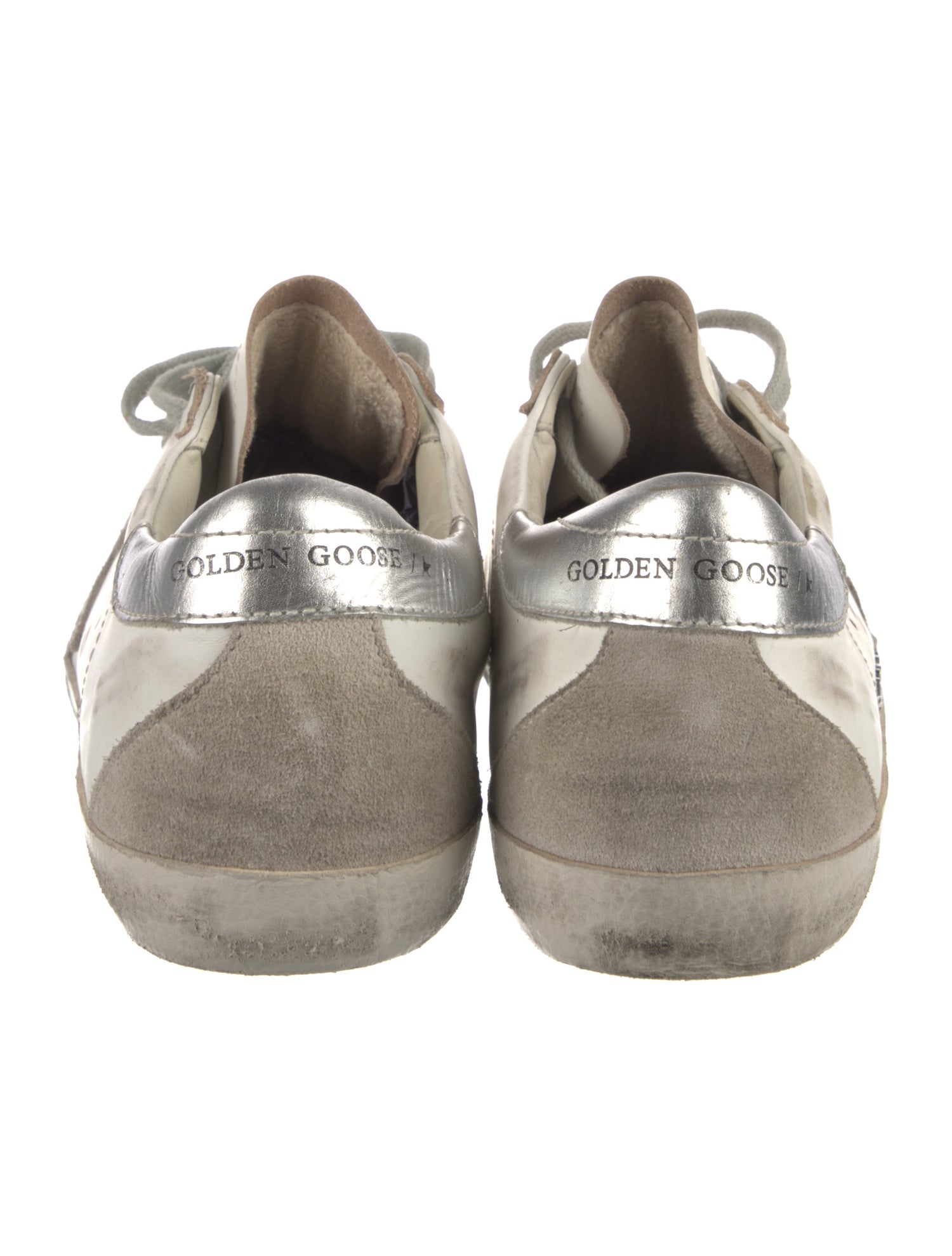 Golden Goose Leather Distressed Accents Sneakers