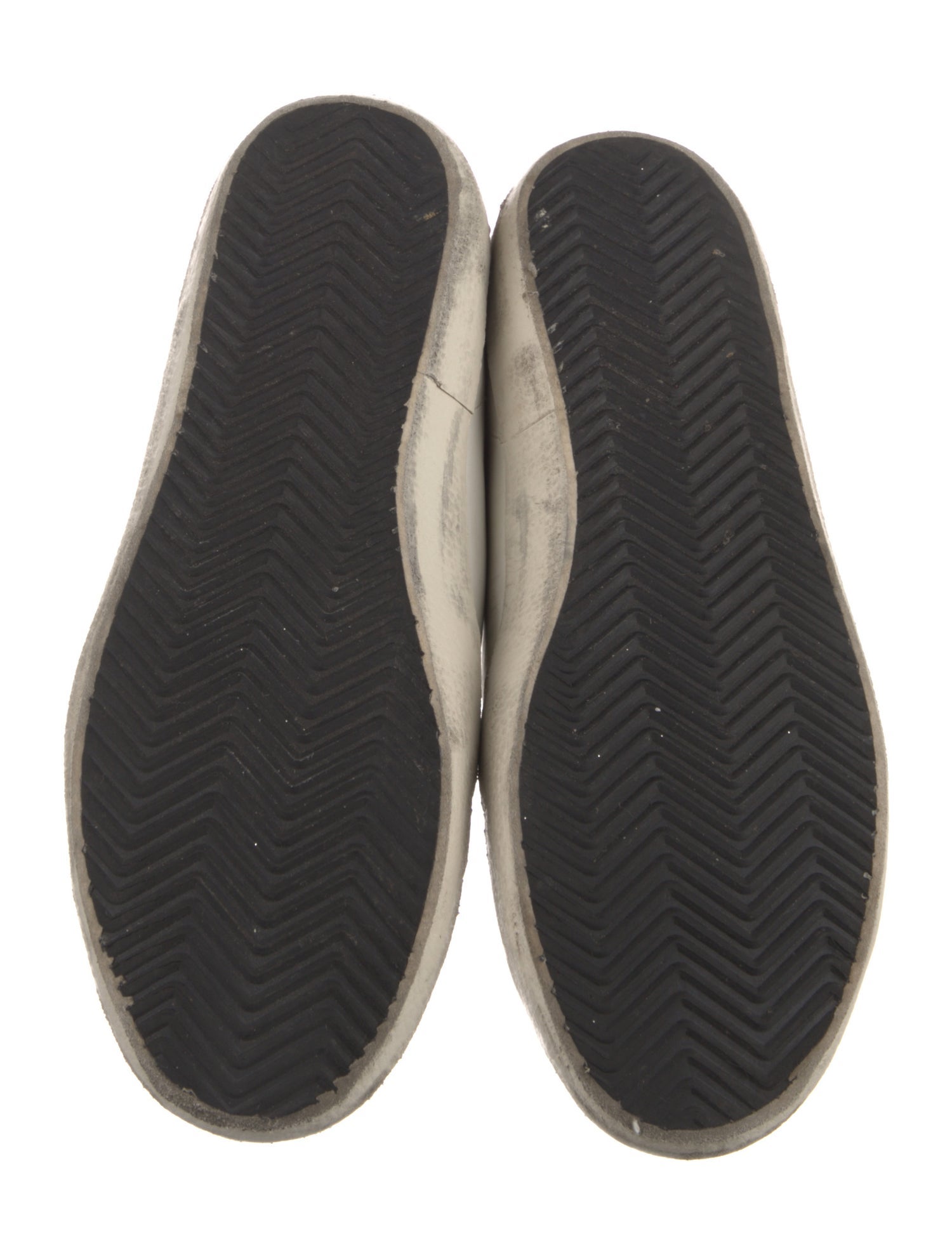 Golden Goose Leather Distressed Accents Sneakers