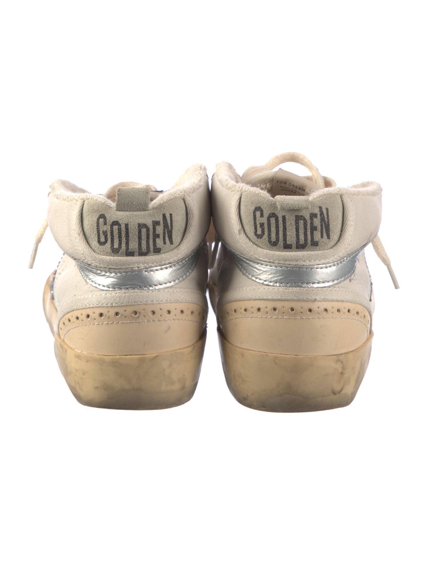 Golden Goose Leather Printed Sneakers