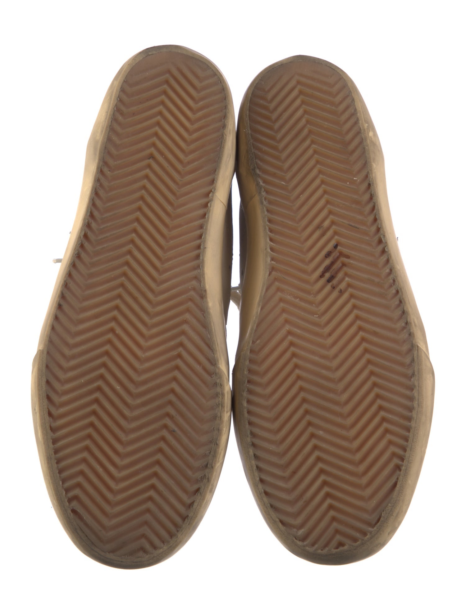 Golden Goose Leather Printed Sneakers