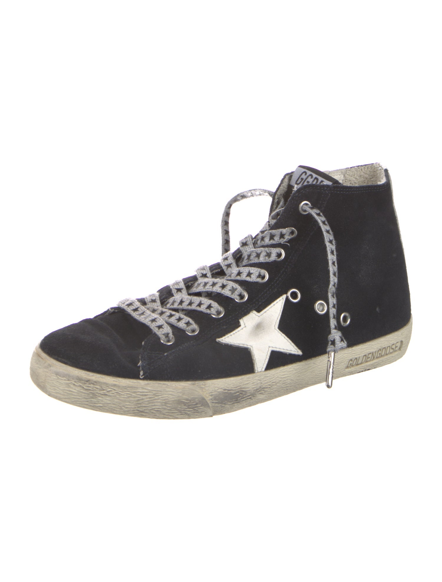 Golden Goose Suede Distressed Accents Sneakers