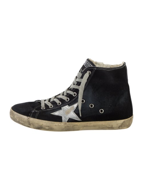 Golden Goose Denim Printed Sneakers